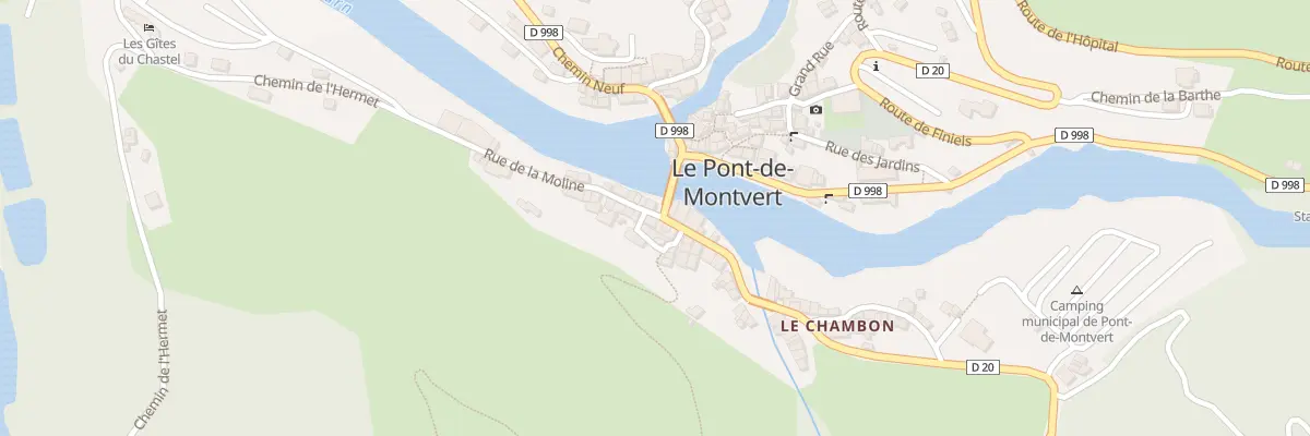 Plan du 5121 Quartier de la Moline à Pont de Montvert - Sud Mont Lozère