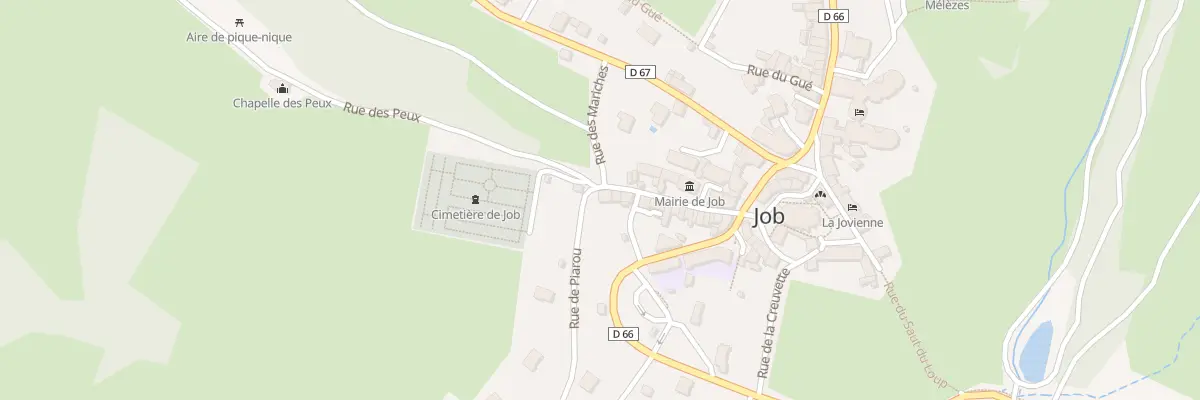 Plan du 109 Rue des Peux à Job