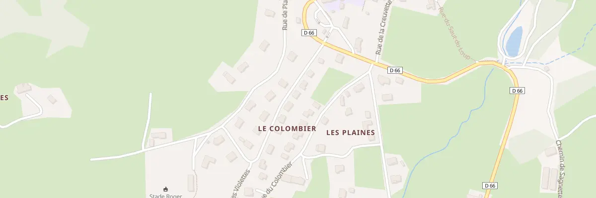 Plan du 95 Rue du Stade à Job