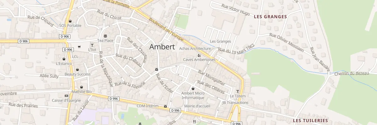 Plan du 13 Pl du Pontel à Ambert