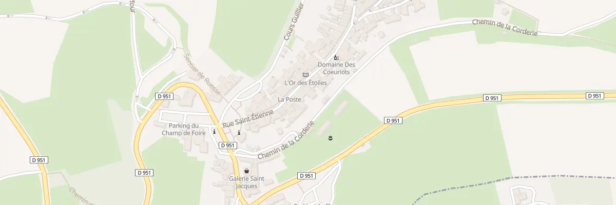 Plan du 20 Rue St Etienne à Vézelay