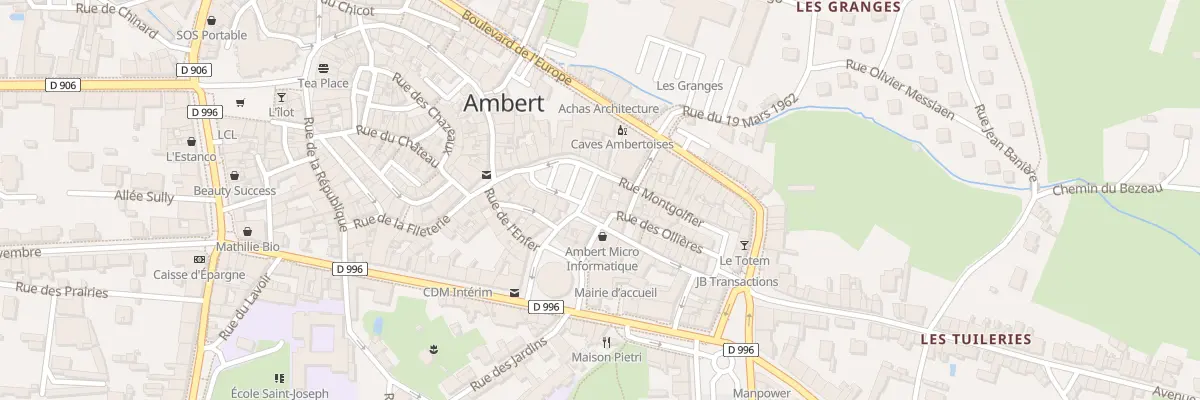 Plan du 16 Pl du Pontel à Ambert