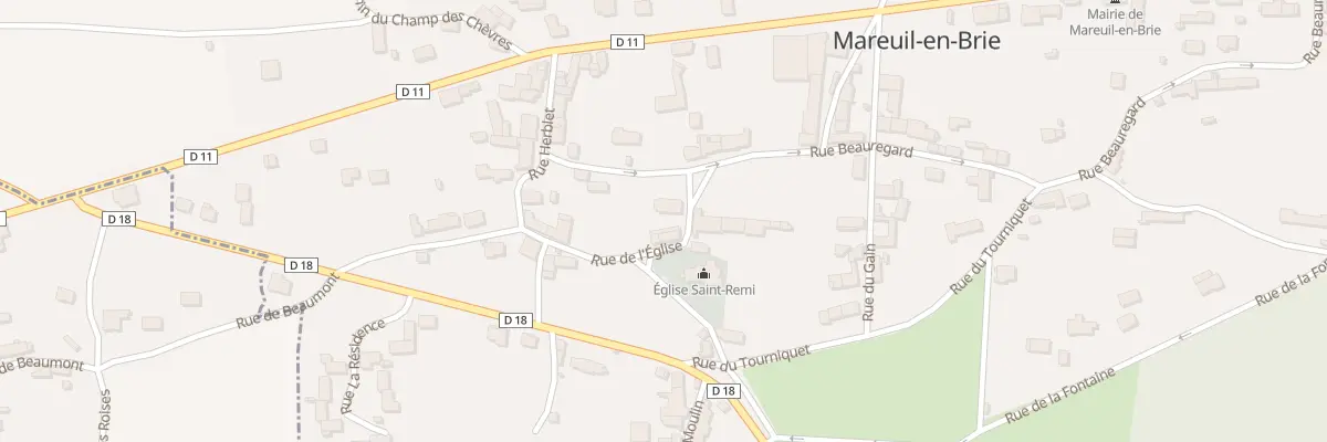 Plan du 5 Rue de l’Eglise à Mareuil-en-Brie