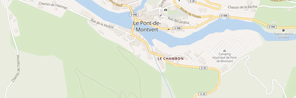 Plan du 5140 Vc La Placette à Pont de Montvert - Sud Mont Lozère