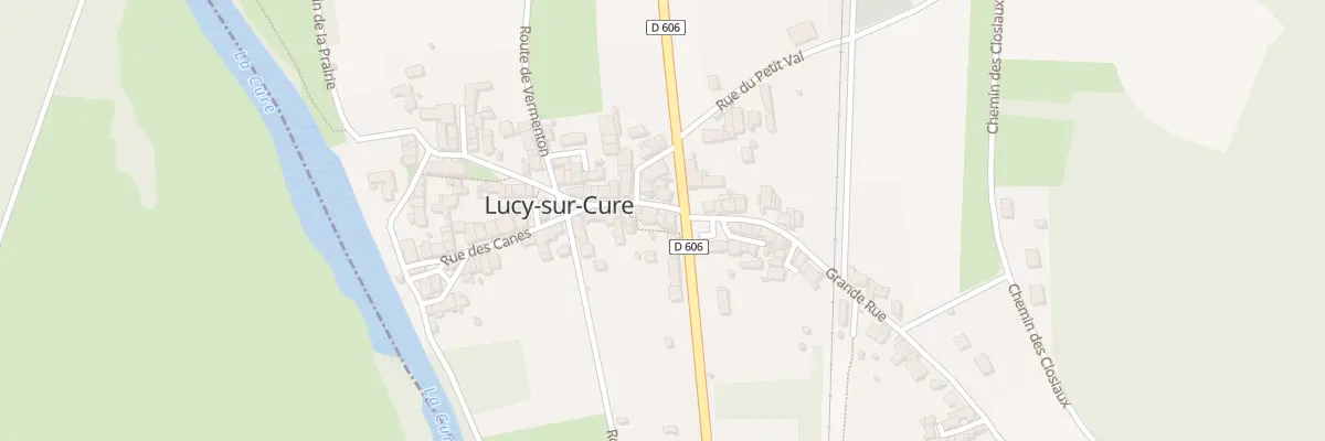 Plan du 8 Grande Rue à Lucy-sur-Cure