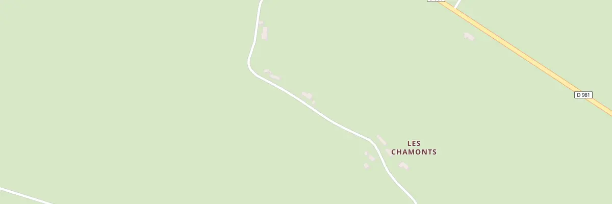 Plan du 210 Les Chamons à Fours