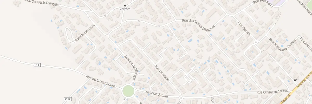 Plan du 2 Imp de la Bulgarie à Frontignan