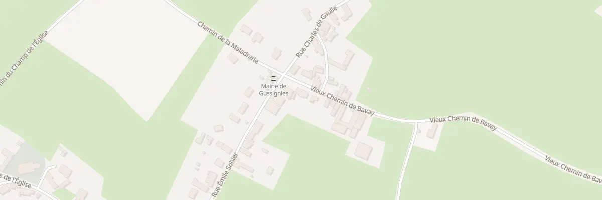 Plan du 4 Vche Vieux Chem de Bavay à Gussignies