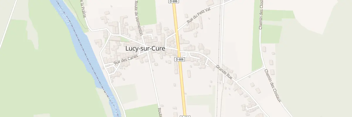 Plan du 4 Rte Nationale à Lucy-sur-Cure