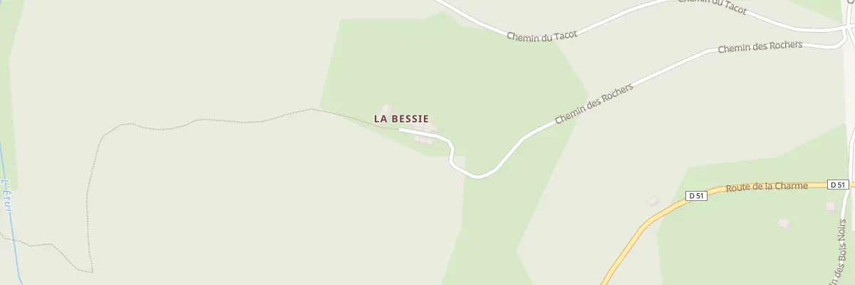 Plan du 1 Che des Rochers à Saint-Priest-la-Prugne