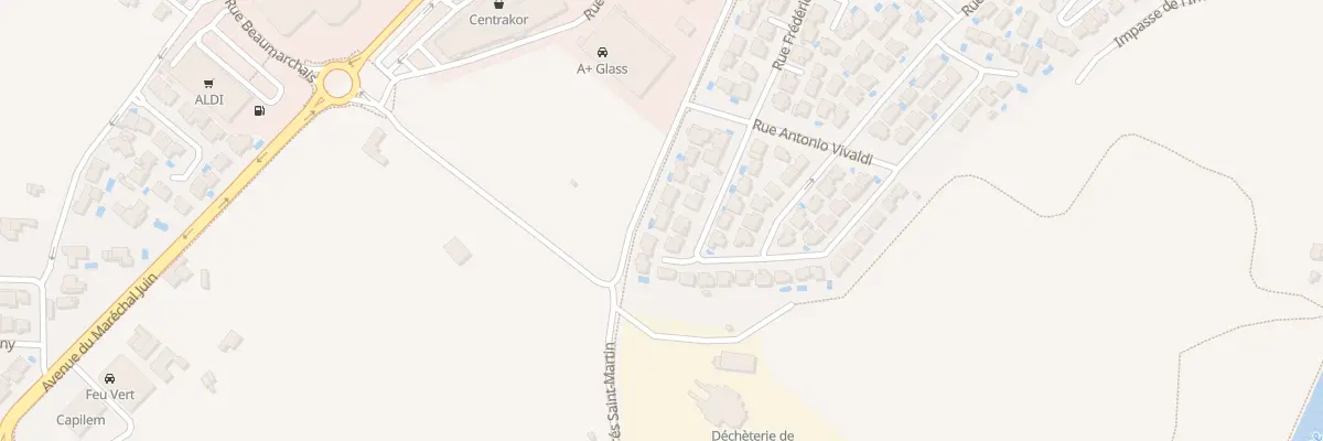 Plan du 15 Rue Tomaso Albinoni à Frontignan