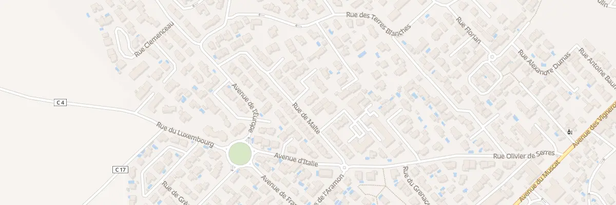 Plan du 1 Imp de la Bulgarie à Frontignan
