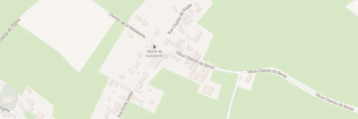 Plan du 6 Vche Vieux Chem de Bavay à Gussignies