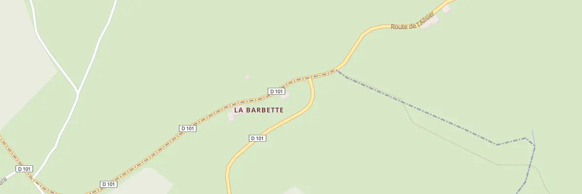Plan du 1 La Barbette à La Chamba