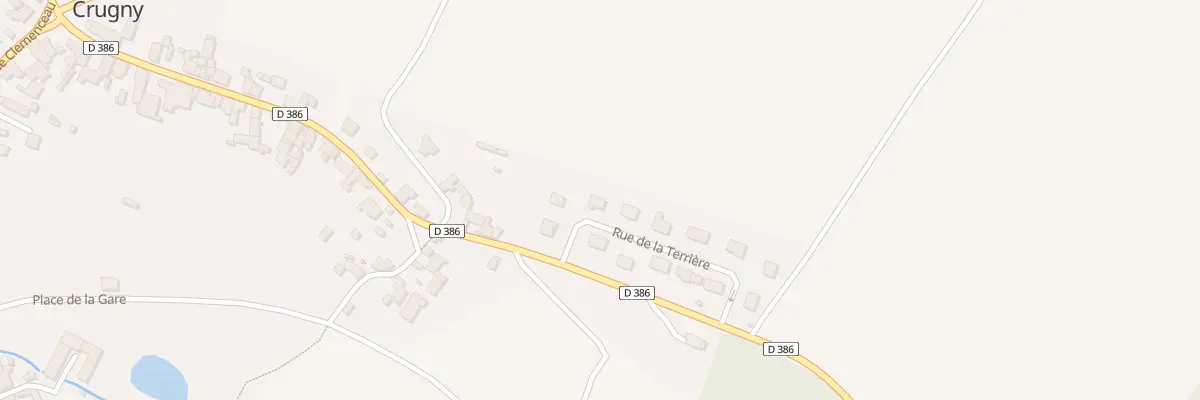 Plan du 5 Rue de la Terrière à Crugny