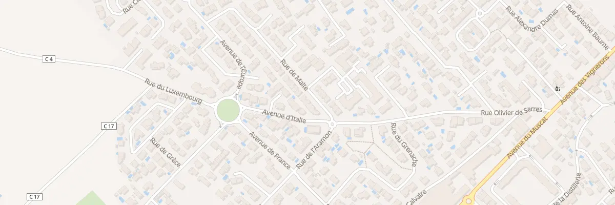 Plan du 17 Rue de Malte à Frontignan