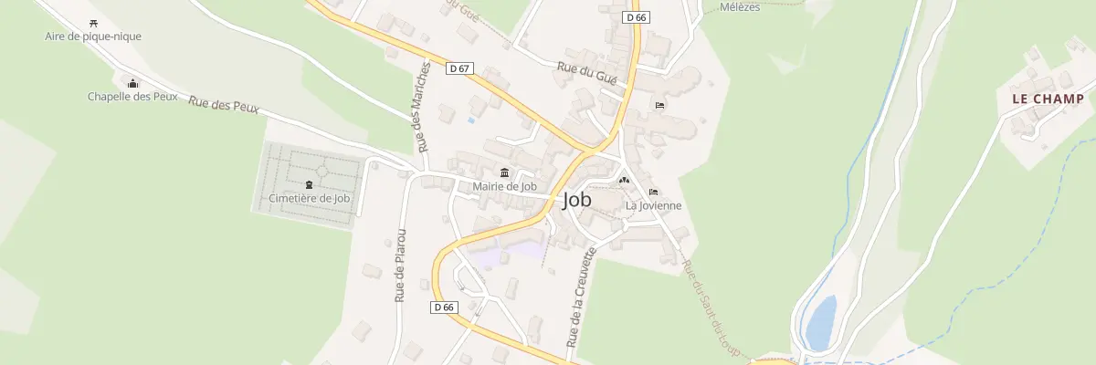 Plan du 38 Rte d’Ambert à Job