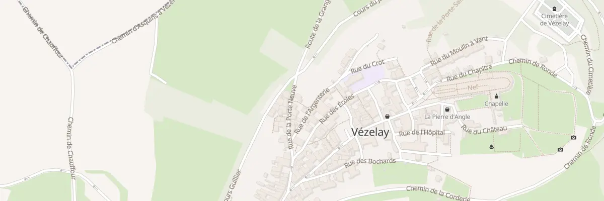 Plan du 3 Rue du Corps de Garde à Vézelay