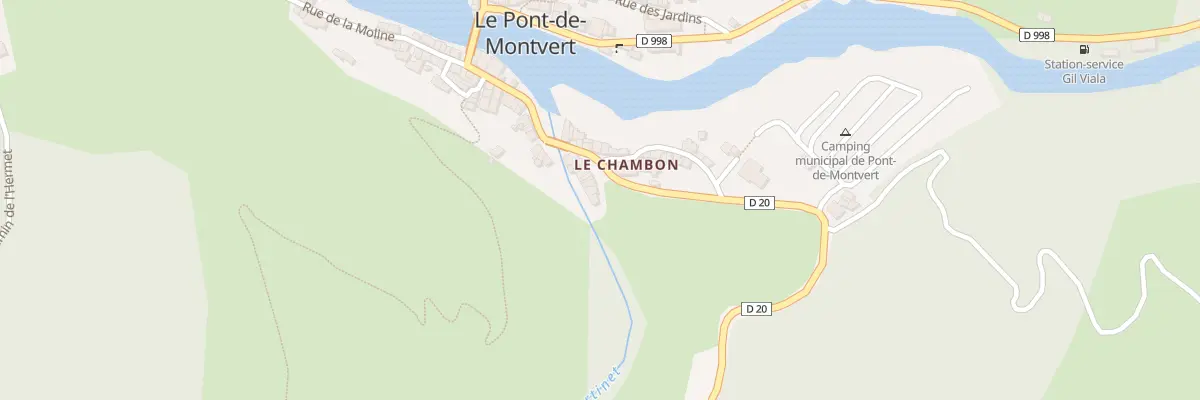 Plan du 82 Pl du Chambon à Pont de Montvert - Sud Mont Lozère