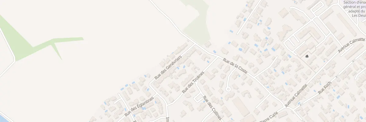 Plan du 9 Rue des Genevriers à Frontignan