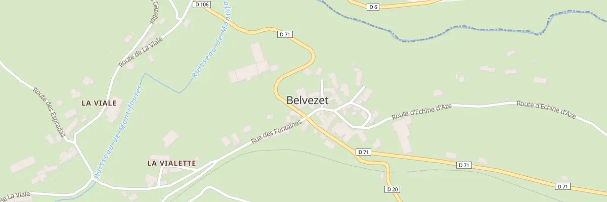 Plan du 5015 Belvezet à Grandrieu