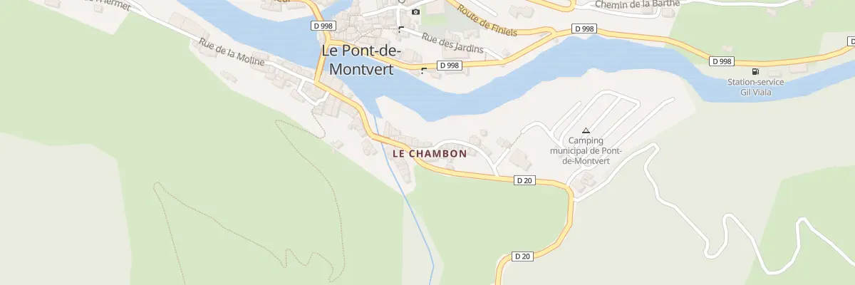 Plan du 44 Pl du Chambon à Pont de Montvert - Sud Mont Lozère