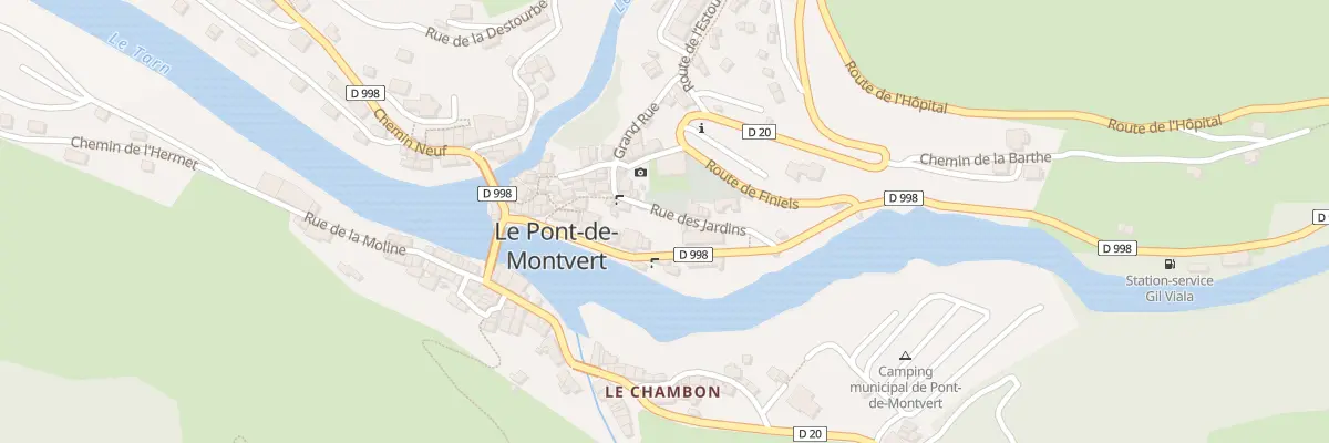 Plan du 16 Rue des Ecoles à Pont de Montvert - Sud Mont Lozère