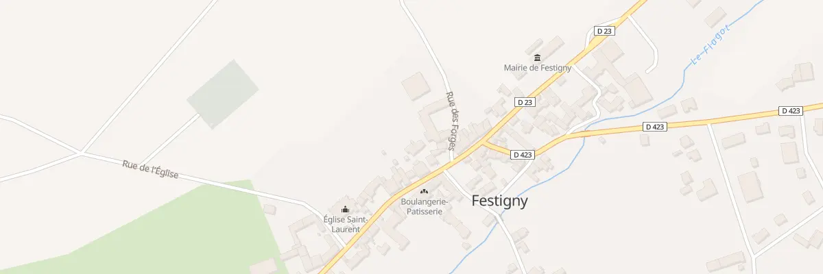 Plan du 5 Imp Henri IV à Festigny