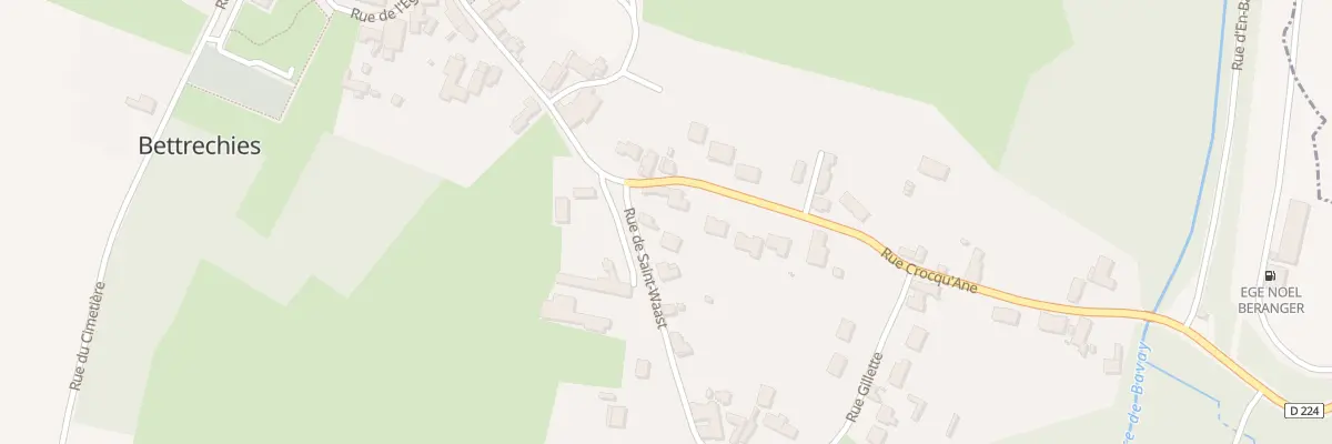 Plan du 1 Rue de Saint-waast à Bettrechies