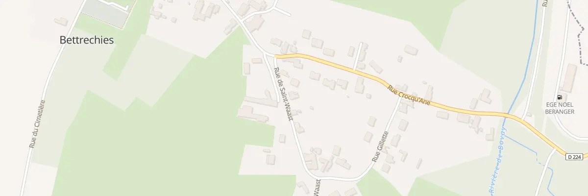 Plan du 3 Rue de Saint-waast à Bettrechies