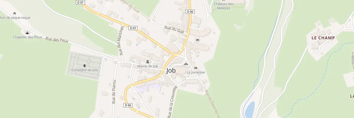 Plan du 5 Rte d’Ambert à Job