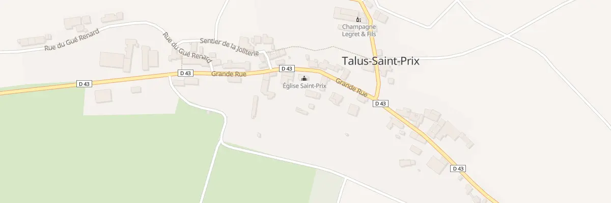 Plan du 15 Rue Grande Rue à Talus-Saint-Prix