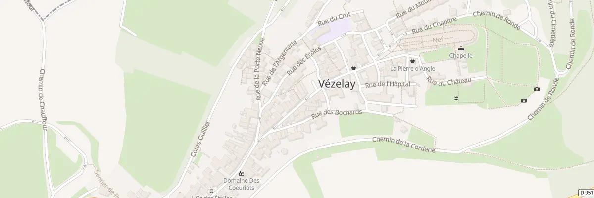 Plan du 23 Rue St Pierre à Vézelay