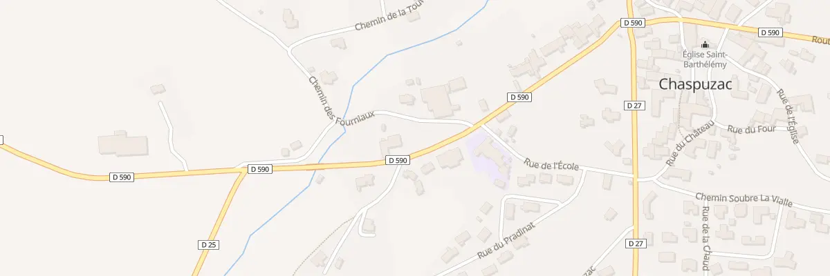 Plan du 26 Rte de Langeac à Chaspuzac
