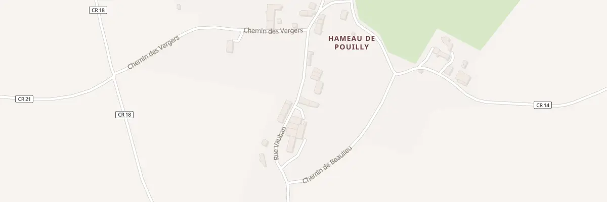 Plan du 23 Rue Vauban à Fontenay-près-Vézelay