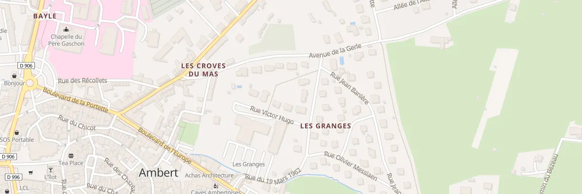 Plan du 4 Rue Victor Hugo à Ambert