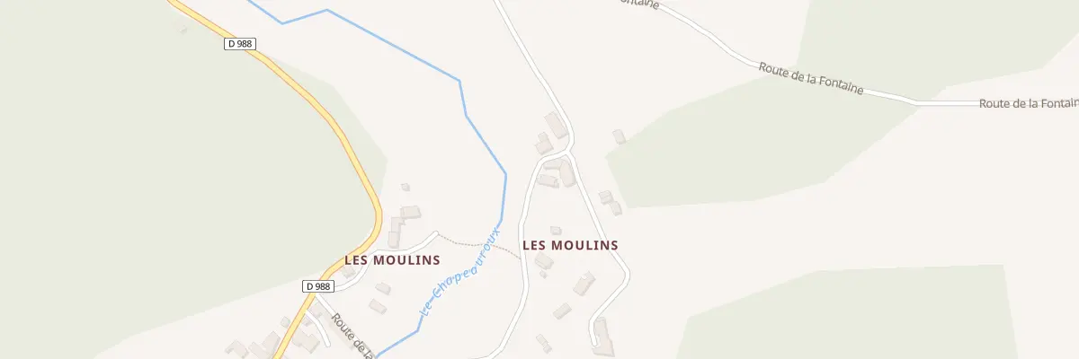 Plan du 5030 Les Moulins à Chastanier