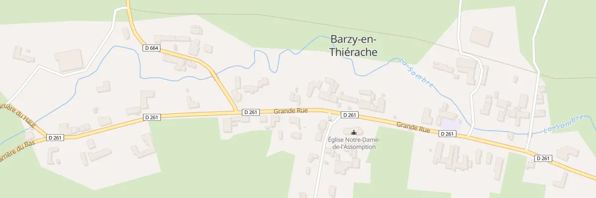 Plan du 23 Gr Grande Rue à Barzy-en-Thiérache