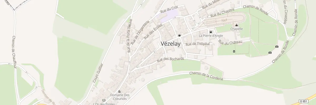 Plan du 14 Rue St Pierre à Vézelay