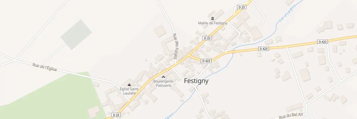 Plan du 20 Rue de la Republique à Festigny
