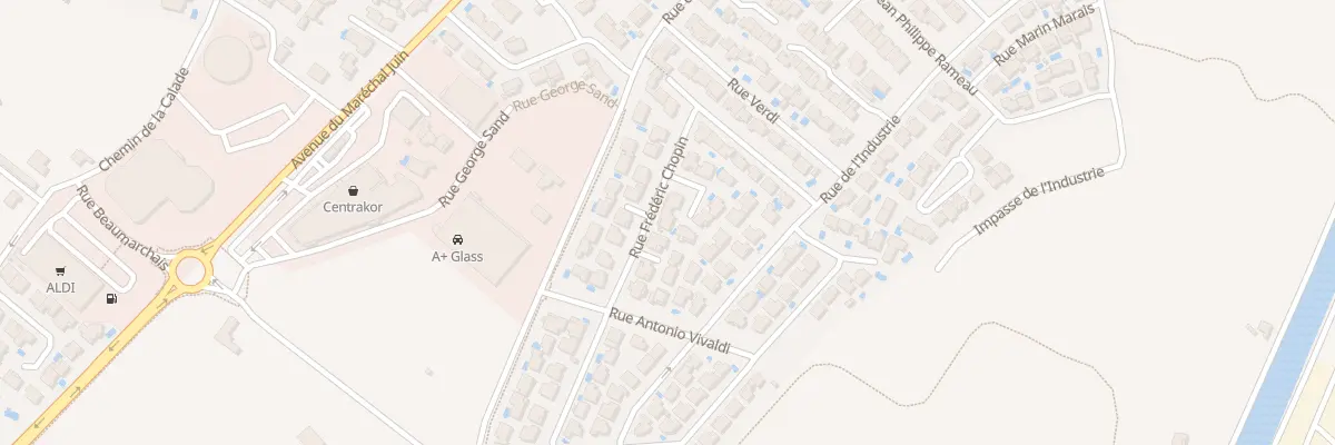 Plan du 12 Rue Frederic Chopin à Frontignan