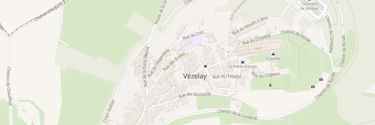 Plan du 8 Rue Bonnette à Vézelay