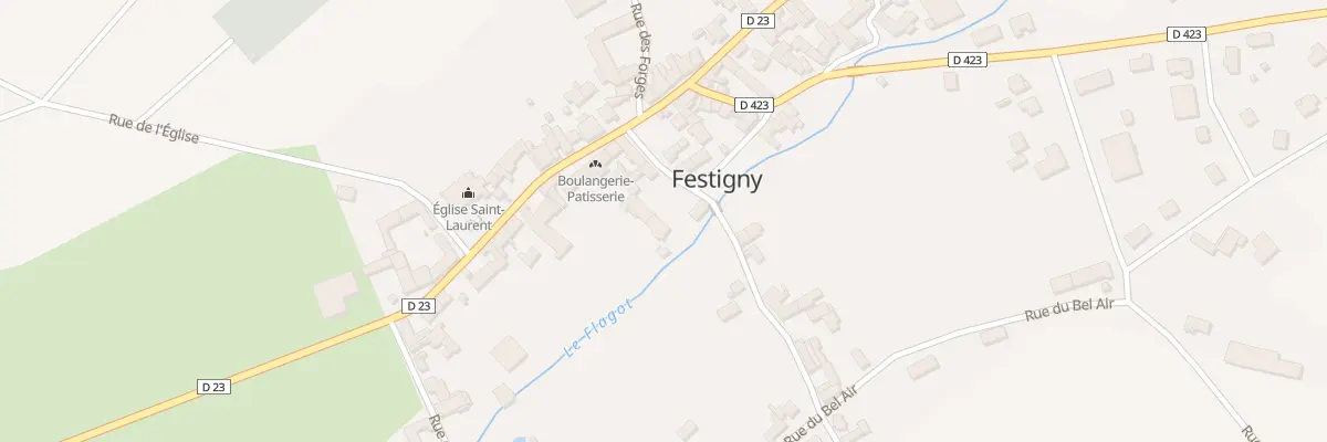 Plan du 10 Rue du Pont à Festigny