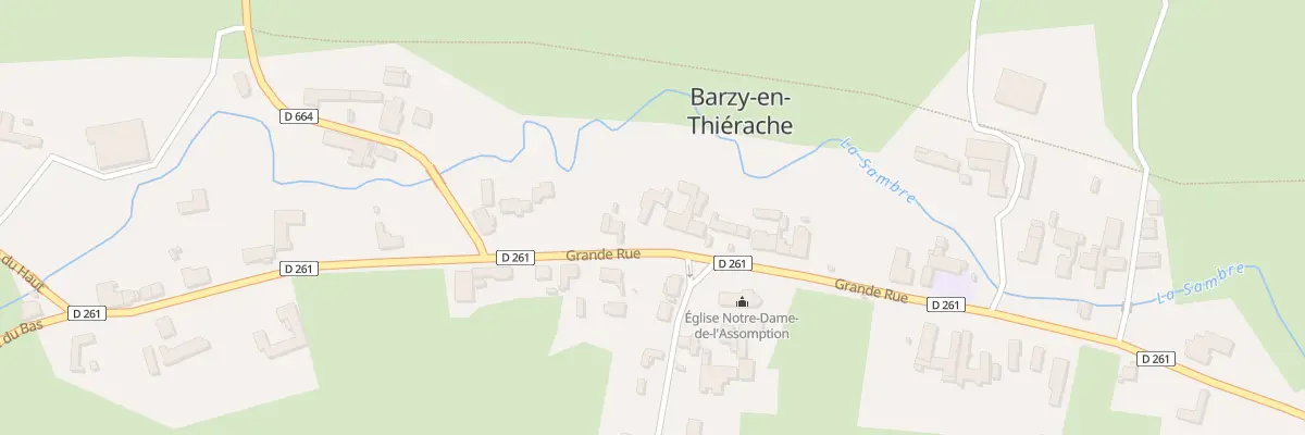 Plan du 25 Gr Grande Rue à Barzy-en-Thiérache