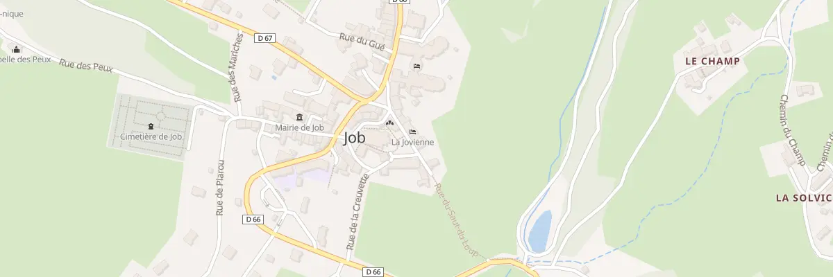 Plan du 31 Rue du Saut du Loup à Job