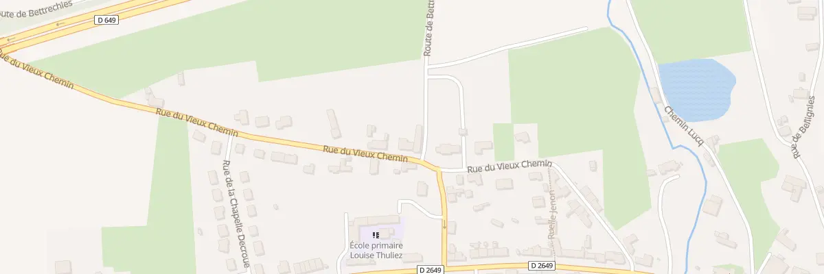 Plan du 18 Vche Vieux Chemin à Saint-Waast
