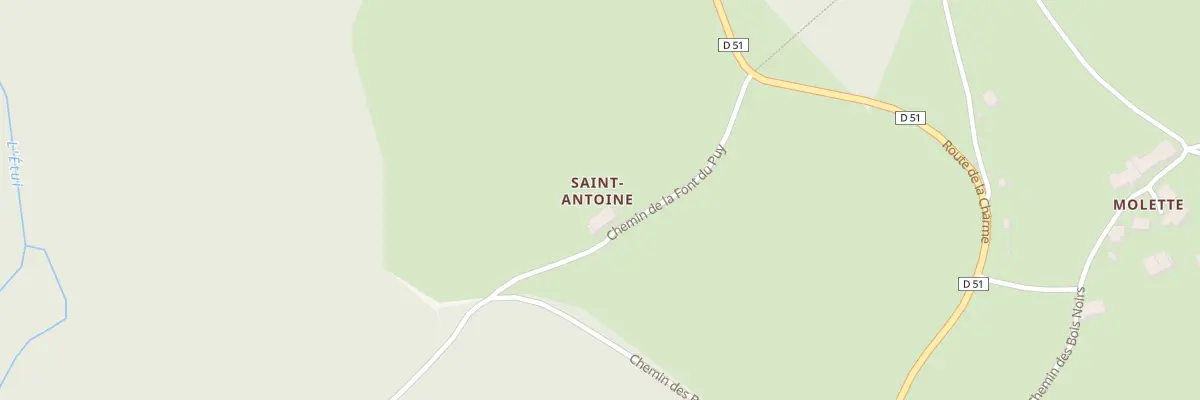 Plan du 2 Che de la Font du Puy à Saint-Priest-la-Prugne