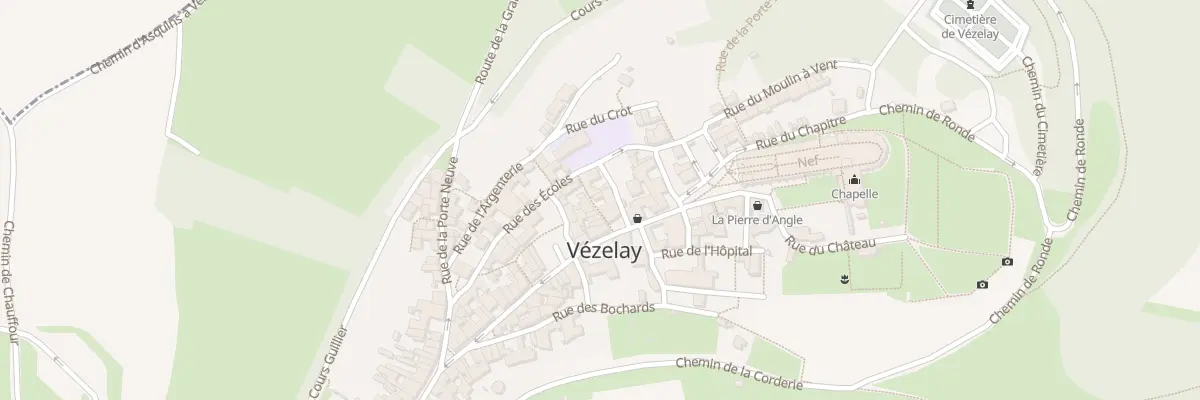 Plan du 4 Rue du Tripot à Vézelay