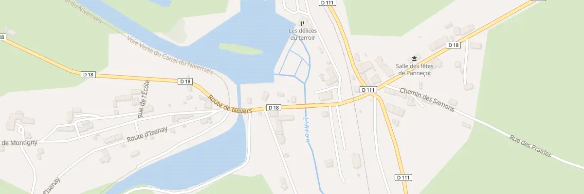 Plan du 134 Rte de Nevers à Limanton