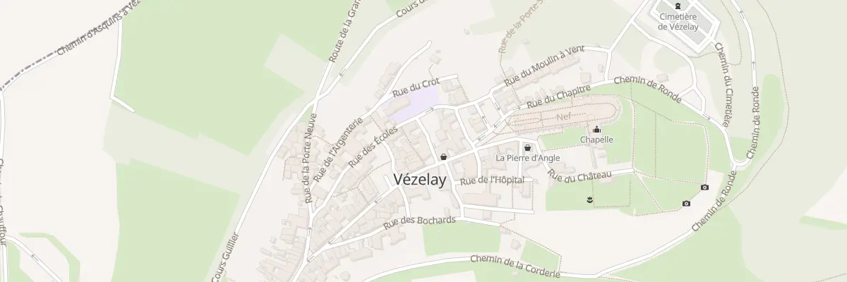 Plan du 1 Rue Théodore de Bèze à Vézelay